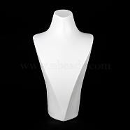 Resin V Type Neck Model Display Stand, White, 15.6x19x33.5cm(NDIS-D001-01C)