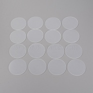 Acrylic Board, Flat Round, Clear, 75x2mm(TACR-SZC0001-01B)