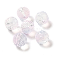 Transparent Glass Beads, Cube, Lilac, 12x12x12mm, Hole: 1.4mm(GLAA-A012-02B)