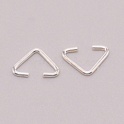 Iron Open Quick Link Connectors, Linking Rings, Silver, 6.5x9.5x1mm, Inner Diameter: 8mm, 20pcs/bag(FIND-WH0100-50S)