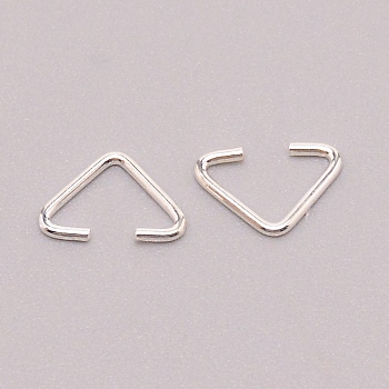 Iron Open Quick Link Connectors, Linking Rings, Silver, 6.5x9.5x1mm, Inner Diameter: 8mm, 20pcs/bag