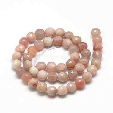 Natural Sunstone Beads Strands(G-R447-10mm-02)-2