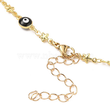 Collares de cadena de eslabones esmaltados de latón(NJEW-JN03123-02)-3