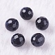 Синтетические голубые шарики голдстоуновские(G-K275-22-6mm)-1