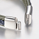 Bracelets en cuir tressé(BJEW-H561-07)-4