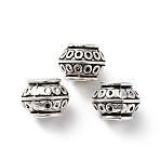 Tibetan Style Alloy Beads, Cadmium Free & Lead Free, Antique Silver, 8.5x6.5mm, Hole: 3.5mm, about 917pcs/1000g(FIND-Q094-38AS)