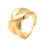 304 Stainless Steel Open Cuff Rings, Jewely for Women, Real 18K Gold Plated, Letter X, Inner Diameter: 16mm(RJEW-K261-01G-G)