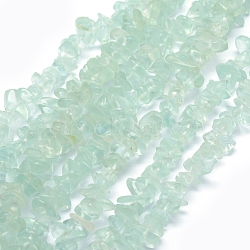 Glass Beads Strands, Imitation Aquamarine, Chip, Pale Turquoise, 5~8mm, Hole: 1mm, about 33 inch(84cm)(G-P332-28)