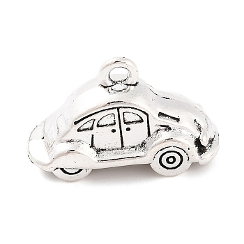 Tibetan Style Zinc Alloy Pendants, Lead Free & Cadmium Free, Car, Antique Silver, 14.7x22.6x9.5mm, Hole: 2mm