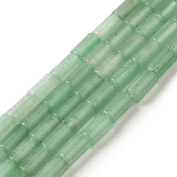 Natural Green Aventurine Beads Strands, Column, 8x4mm, Hole: 0.7mm, about 48pcs/strand, 15.35~15.43''(39~39.2cm)