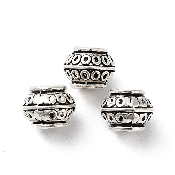 Tibetan Style Alloy Beads, Cadmium Free & Lead Free, Antique Silver, 8.5x6.5mm, Hole: 3.5mm