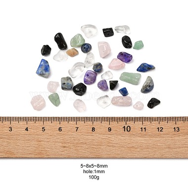7スタイルの天然宝石用原石チップビーズ(G-FS0001-85)-2
