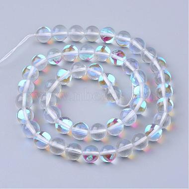 Synthetic Moonstone Beads Strands(G-R375-8mm-B13)-2