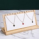 Wood Necklace Display Stand Jewelry Pendant Holder Accessory(PW-WG92612-01)-1