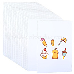 6Pcs Rectangle Plastic Printable Heat Shrink Sheets Film, for Drawing Craft, White, 298x210x0.3mm(DIY-SP0003-57B-02)