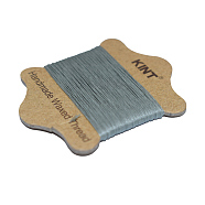 Waxed Nylon Cord, Gray, 0.45mm, about 21.87 yards(20m)/card(YC-E005-0.45mm-18)