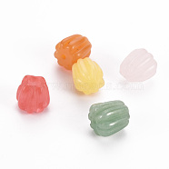 Natural & Synthetic Mixed Gemstone Beads, Hot Pepper, 10~11x10x9.5mm, Hole: 1.4mm(G-T122-61)