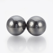 Magnetic Synthetic Hematite Beads, Gemstone Sphere, No Hole/Undrilled, Round, 29~30mm(G-T095-28mm)