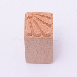 Wooden Stamps, Rectangle, Other Pattern, 50x20x20mm(DIY-WH0189-61F)