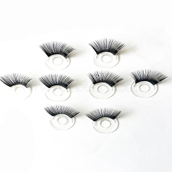 Acrylic Doll Eyelashes, Doll Eye Make Up Accessories, for Doll DIY Craft Making, Black, 19x1mm(DOLL-WH0007-04A-01)