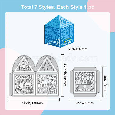 Carbon Steel Cutting Dies Stencils(DIY-WH0309-1571)-6