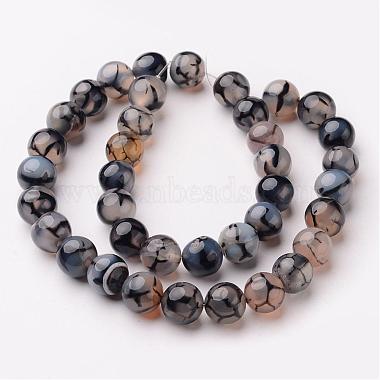 Chapelets de perles veines de dragon en agate naturelle(G-D845-03-10mm)-2