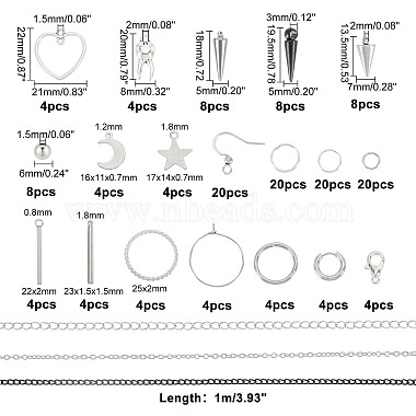 DIY Punk Earring Necklace Making Kits(DIY-AR0002-61)-2