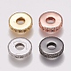 Brass Micro Pave Cubic Zirconia Bead Spacers(ZIRC-K074-11A-01)-1