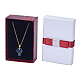 Boîtes de bijoux en carton rectangle rempli de coton kraft avec bowknot(X-CBOX-N006-03)-7