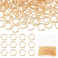 300Pcs Brass Open Jump Rings, Long-Lasting Plated, Round Ring, Real 18K Gold Plated, 21 Gauge, 6x0.7mm, Inner Diameter: 4.6mm(KK-BBC0008-72C)