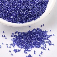 MIYUKI Delica Beads, Cylinder, Japanese Seed Beads, 11/0, (DB0285) Blue Lined Aqua, 1.3x1.6mm, Hole: 0.8mm, about 2000pcs/10g(X-SEED-J020-DB0285)