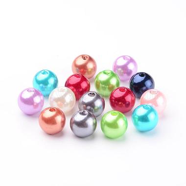 Colorful Round Acrylic Pearl Beads(X-PACR-10D-M)-2