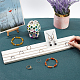 3-Slot Rectangle Wood Earring Cards Display Stands(RDIS-WH0006-28A)-3
