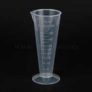 Measuring Cup Plastic Tools, Graduated Cup, White, 5x4.7x11.5cm, Capacity: 50ml(1.69fl. oz)(AJEW-P092-01B)