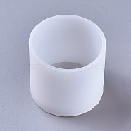 Silicone Molds, Resin Casting Molds, For UV Resin, Epoxy Resin Jewelry Making, Column, White, Inner Diameter: 60mm, 67x63mm(DIY-F041-02E)