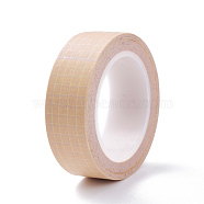 DIY Scrapbook Decorative Paper Tapes, Adhesive Tapes, Grid Pattern, PeachPuff, 15mm, about 10m/roll(DIY-F025-G02)