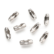 304 Stainless Steel Ball Chain Connectors, Stainless Steel Color, 9x3.5mm, Hole: 2mm, Fit for 2.4mm ball chain(X-STAS-K121-01B-P)