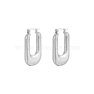 Stainless Steel U-Shaped Earrings for Women(HS4549-2)