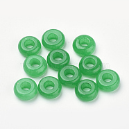 Natural Malaysia Jade Beads, Dyed, Rondelle, 10.5x4.5mm, Hole: 4mm(G-Q973-17)