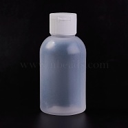 100ml Plastic Bottles, with Clamshell Cap, Clear, 10cm, Capacity: 100ml(3.38 fl. oz)(TOOL-WH0097-02)