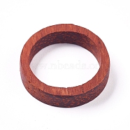 Unfinished Sandalwood Frame, for DIY Epoxy Resin, UV Resin Jewelry Pendant, Necklaces Making, Ring/Circle, 19.9x5mm, Inner Diameter: 13.5mm(WOOD-WH0098-68B)