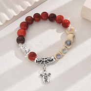 Cute Ceramic Bead Bracelet with Various Colors for Women(AE3936-1)