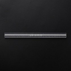 Acrylic Spill Tool, for Zipper Rubberizing, Rectangle, Clear, 19.7x1.35x0.75cm(TOOL-WH0001-32B)