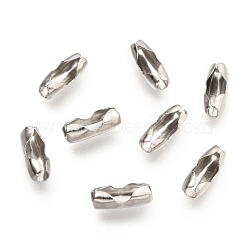 Non-Tarnish 304 Stainless Steel Ball Chain Connectors, Stainless Steel Color, 9x3.5mm, Hole: 2mm, Fit for 2.4mm ball chain(X-STAS-K121-01B-P)