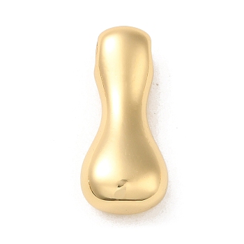 Brass Pendant, Real 18K Gold Plated, Letter I, 23x10x7mm, Hole: 2.6x2mm
