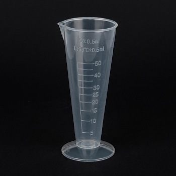 Measuring Cup Plastic Tools, Graduated Cup, White, 5x4.7x11.5cm, Capacity: 50ml(1.69fl. oz)