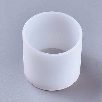 Silicone Molds, Resin Casting Molds, For UV Resin, Epoxy Resin Jewelry Making, Column, White, Inner Diameter: 60mm, 67x63mm
