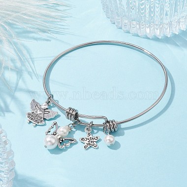 304 Stainless Steel Expandable Bangle(BJEW-JB10007)-2