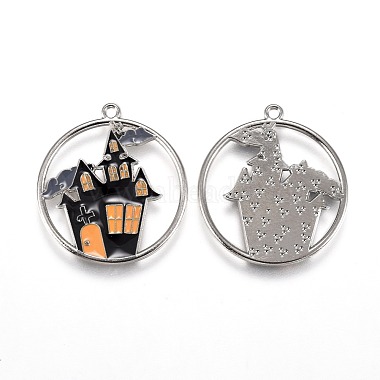 pendentifs en alliage d'émail thème halloween(ENAM-J649-12P-02)-2