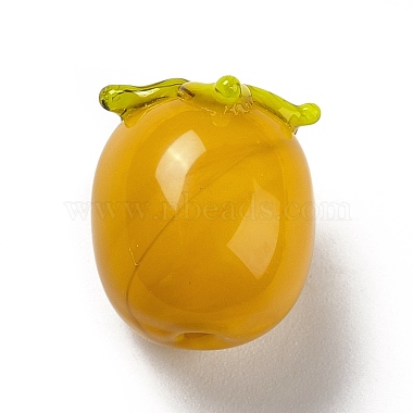 Goldenrod Fruit Lampwork Beads